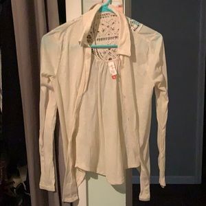 Cream dress shirt